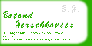 botond herschkovits business card